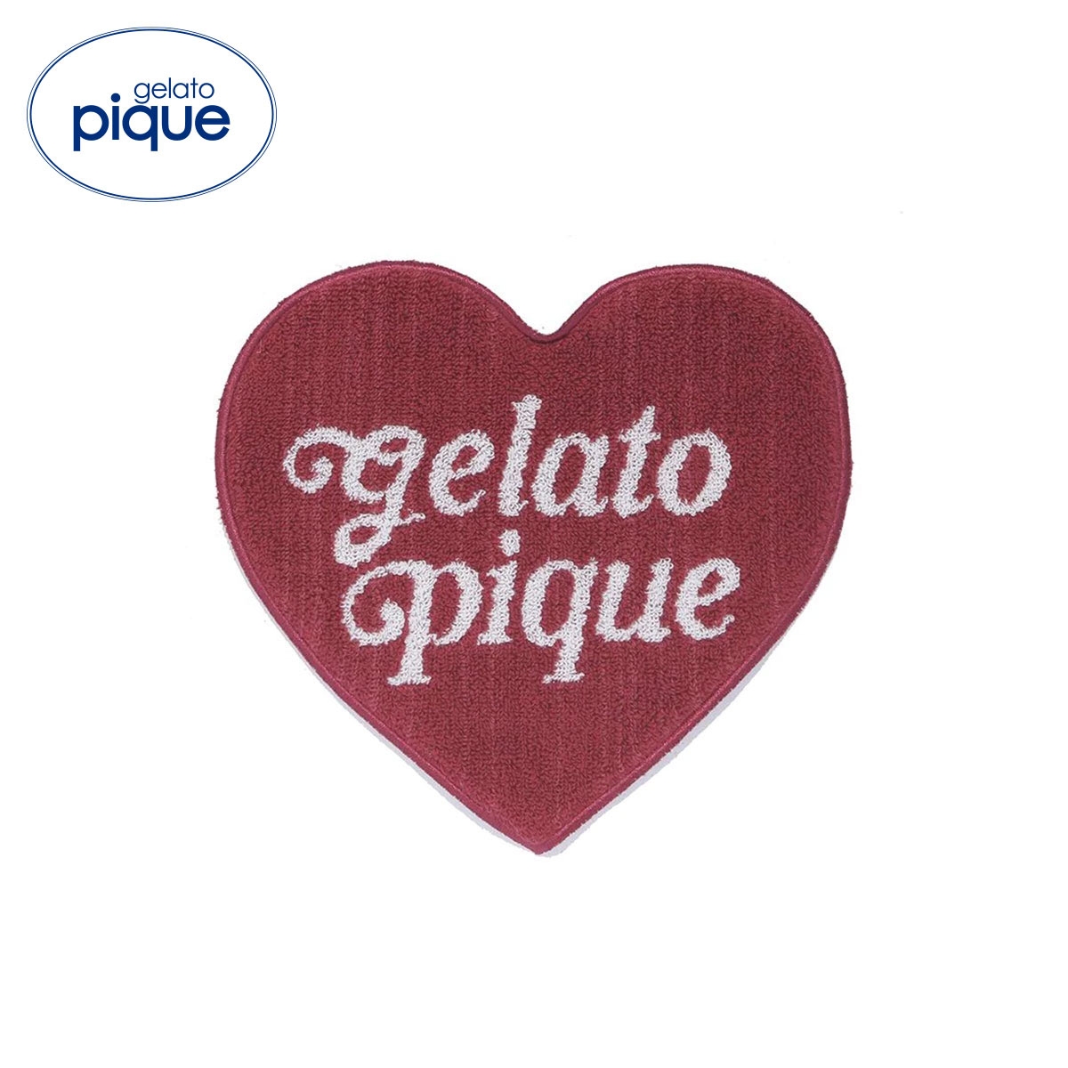 ジェラートピケ ハートハンドタオル ジェラピケ gelato pique(RE-レッド-Free)