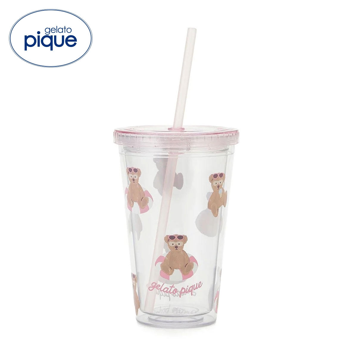 ジェラートピケ サマーベアタンブラー ジェラピケ gelato pique(PI-ピンク-Free)