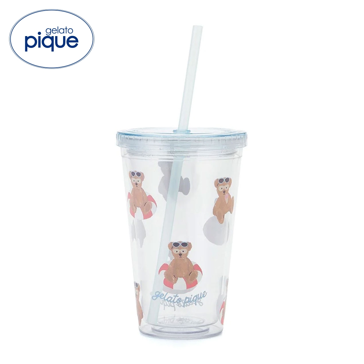 ジェラートピケ サマーベアタンブラー ジェラピケ gelato pique(BU-ブルー-Free)