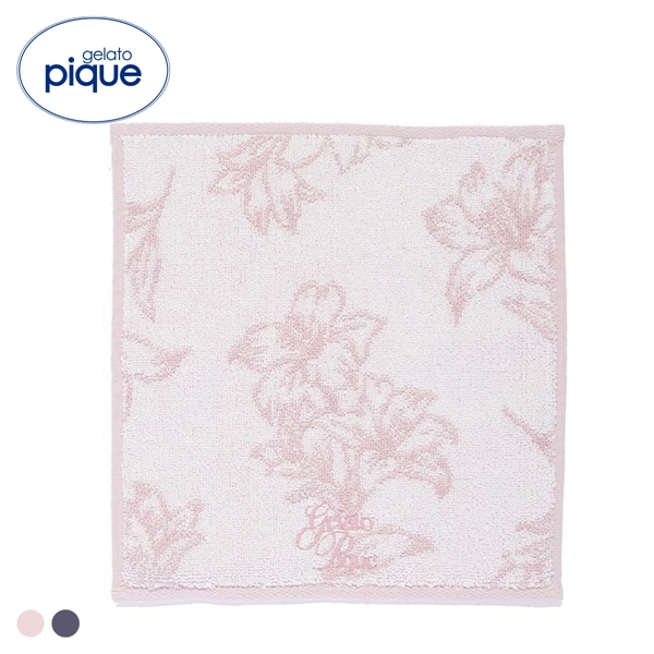 ジェラートピケ 母の日 フラワーハンドタオル ジェラピケ gelato pique