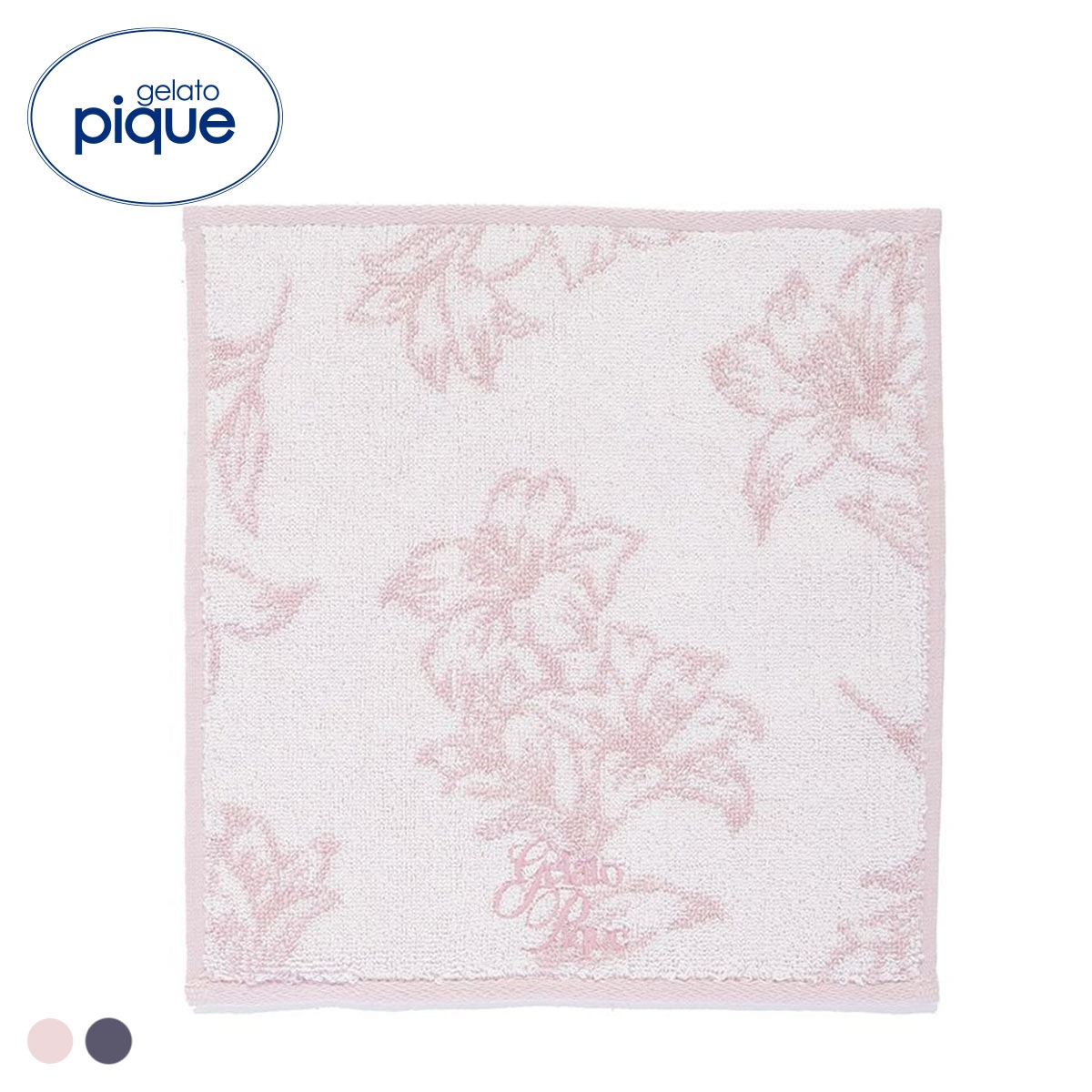 ジェラートピケ 母の日 フラワーハンドタオル ジェラピケ gelato pique