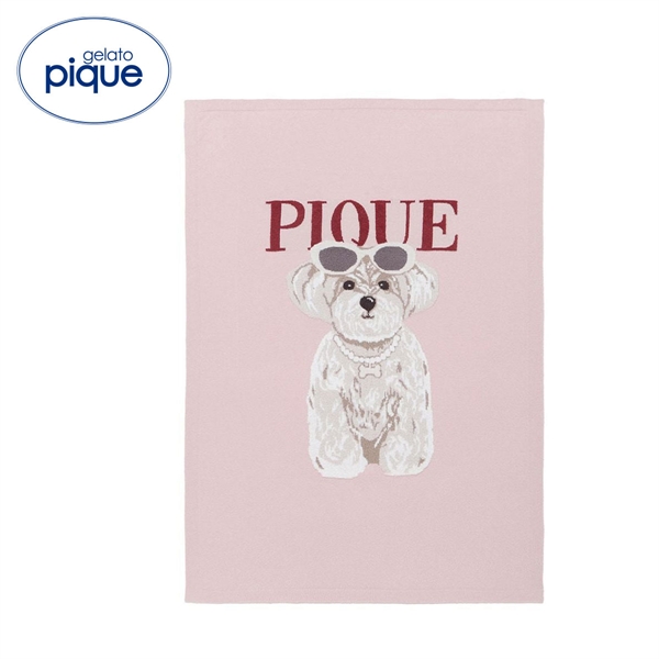ジェラートピケ ファッションCATS&DOGSジャガードブランケット ジェラピケ gelato pique