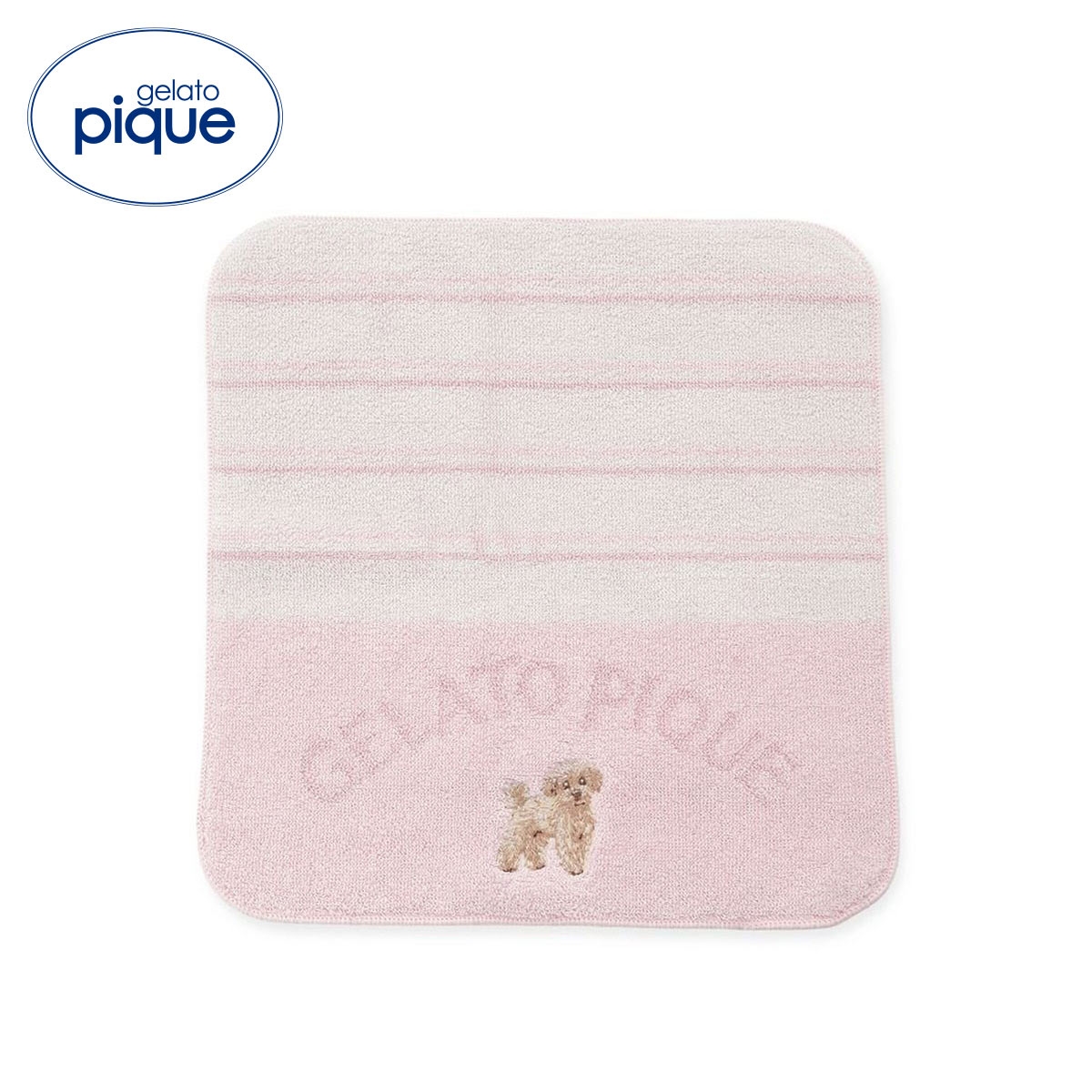 ジェラートピケ お散歩ドッグハンドタオル ジェラピケ gelato pique(PI-ピンク-Free)