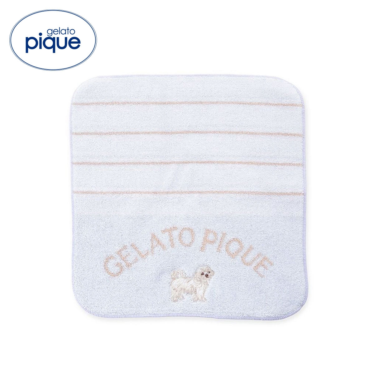 ジェラートピケ お散歩ドッグハンドタオル ジェラピケ gelato pique(BU-ブルー-Free)
