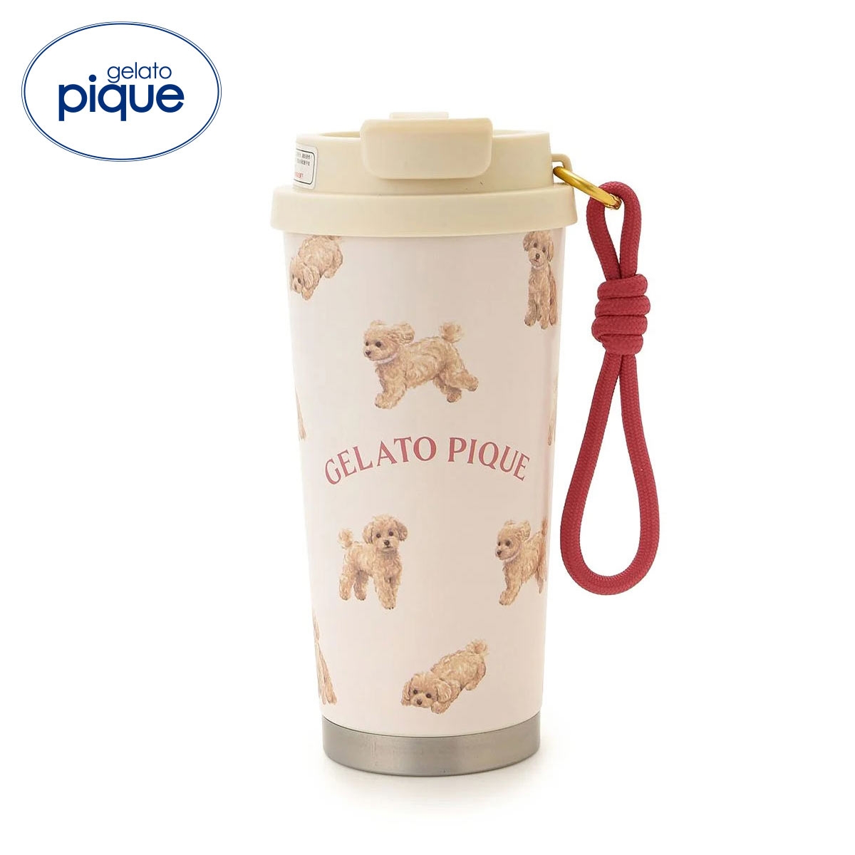 ジェラートピケ お散歩ドッグタンブラー ジェラピケ gelato pique(PI-ピンク-Free)