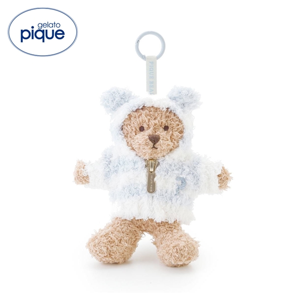 ジェラートピケ PIQUE BEAR ジェラート2ボーダーぬいぐるみチャーム ジェラピケ gelato pique