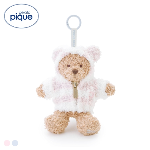 ジェラートピケ PIQUE BEAR ジェラート2ボーダーぬいぐるみチャーム ジェラピケ gelato pique