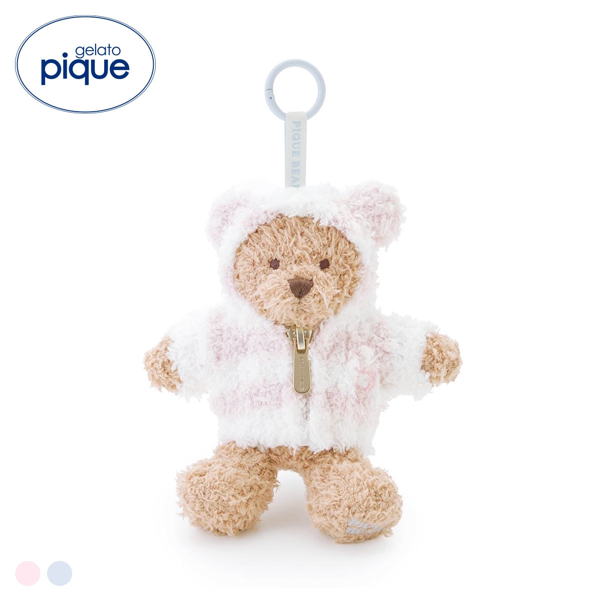 ジェラートピケ PIQUE BEAR ジェラート2ボーダーぬいぐるみチャーム ジェラピケ gelato pique