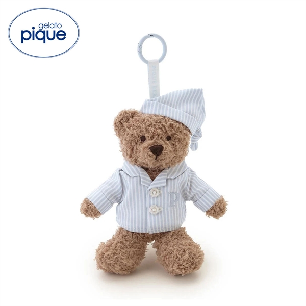 ジェラートピケ PIQUE BEAR ストライプパジャマぬいぐるみチャーム ジェラピケ ルームウェア gelato pique