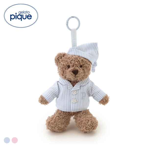 ジェラートピケ PIQUE BEAR ストライプパジャマぬいぐるみチャーム ジェラピケ ルームウェア gelato pique
