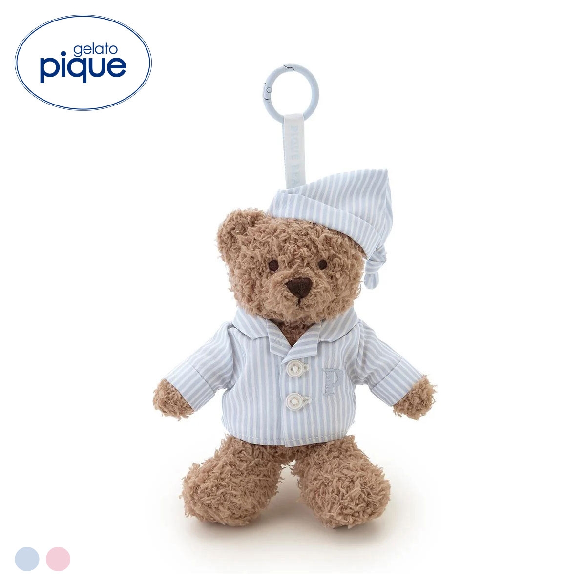 ジェラートピケ PIQUE BEAR ストライプパジャマぬいぐるみチャーム ジェラピケ ルームウェア gelato pique