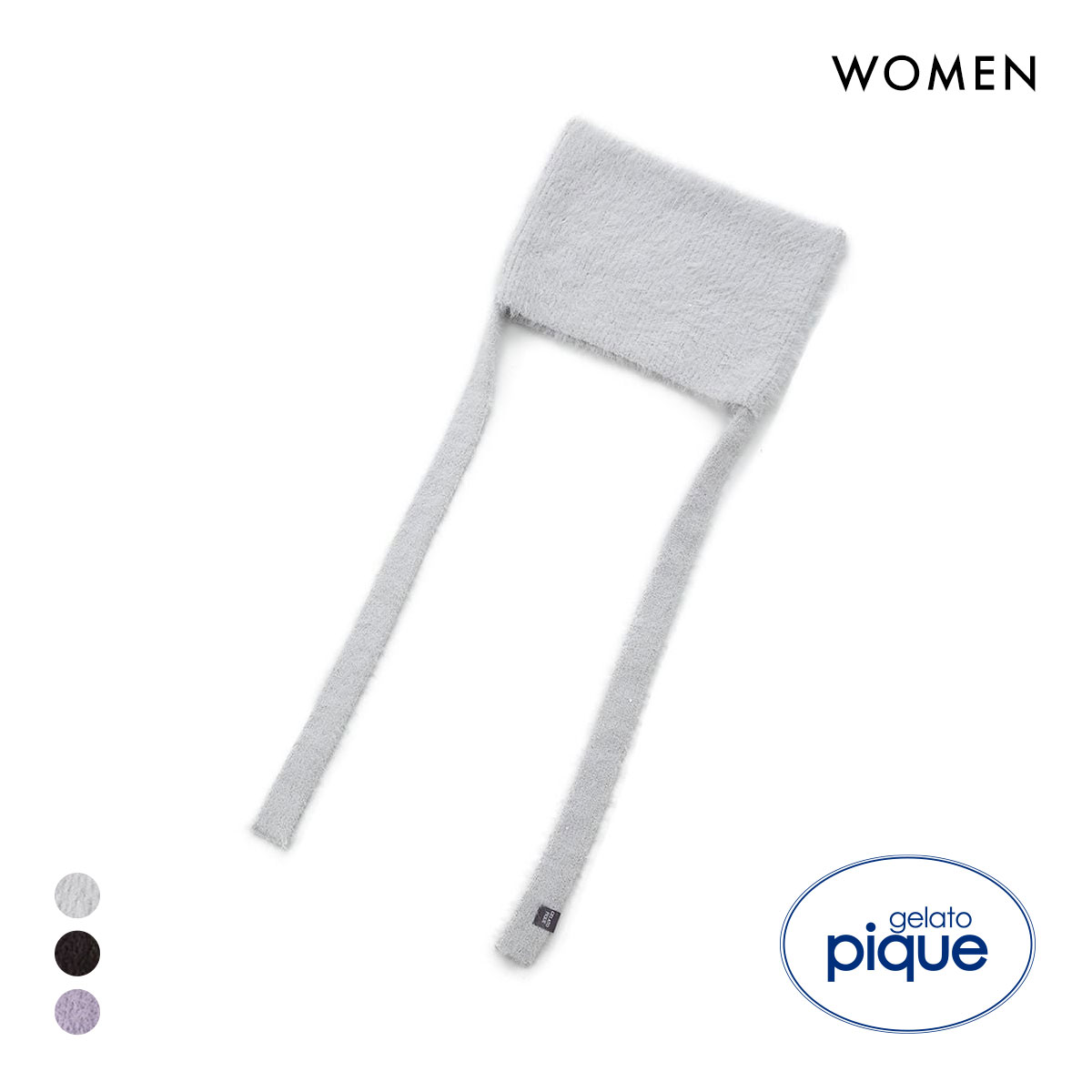 ジェラートピケ レディース HALLOWEEN 猫耳バラクラバ ジェラピケ パジャマ ルームウェア gelato pique(LGY-薄グレー-Free)