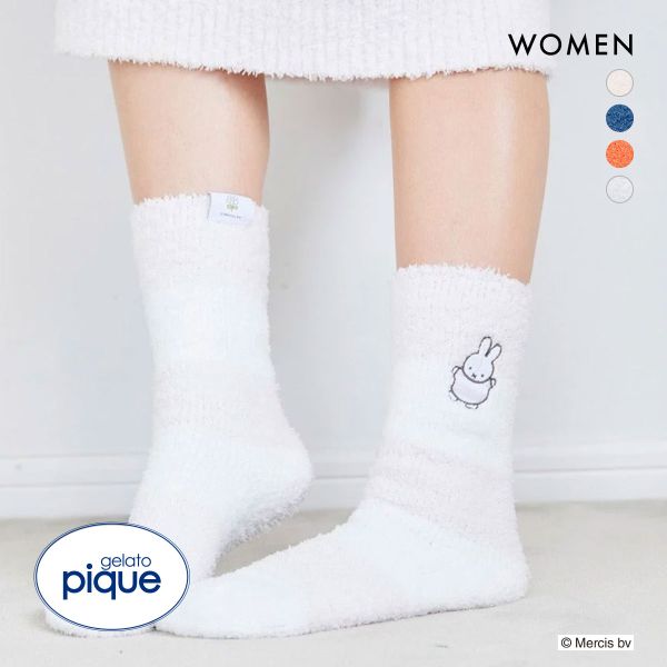 ジェラートピケ gelato pique レディース 【Dick Bruna】ベビモコボーダーソックス ジェラピケ