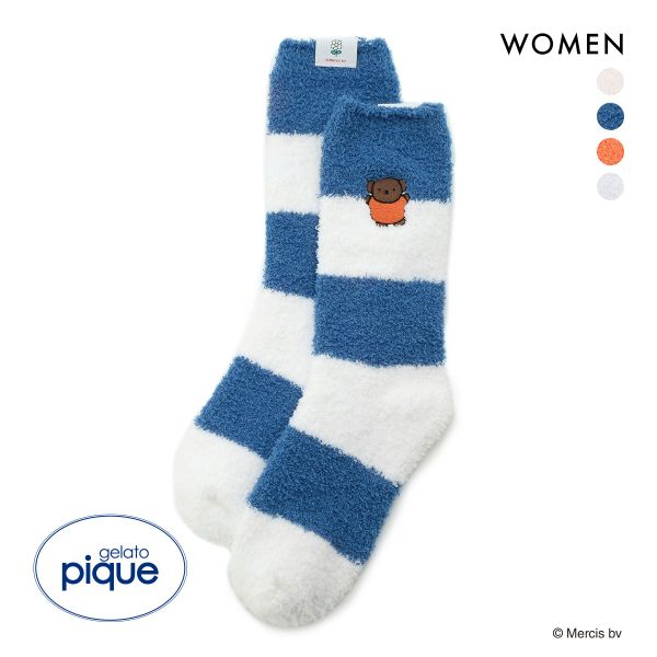 ジェラートピケ gelato pique レディース 【Dick Bruna】ベビモコボーダーソックス ジェラピケ