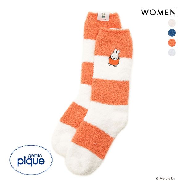 ジェラートピケ gelato pique レディース 【Dick Bruna】ベビモコボーダーソックス ジェラピケ