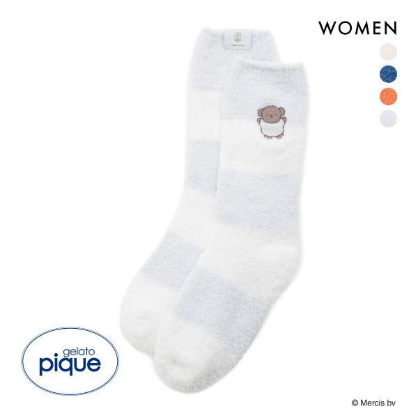 ジェラートピケ gelato pique レディース 【Dick Bruna】ベビモコボーダーソックス ジェラピケ