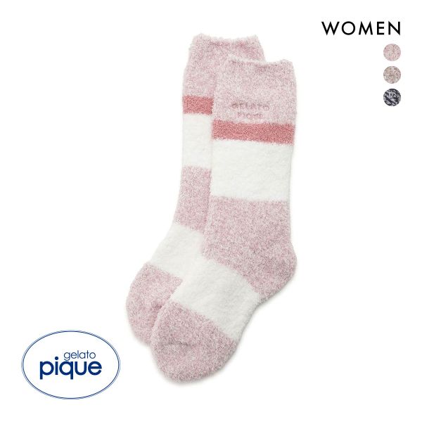 【美品】gelato pique ジェラート2ボーダードレス＆ショートソックス ジェラートピケ gelato pique ジェラート2ボーダーショート