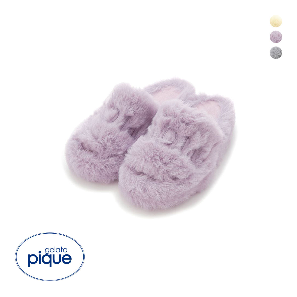 ジェラートピケ レディース ファールームシューズ ジェラピケ gelato pique(LV-ラベンダー-Free)