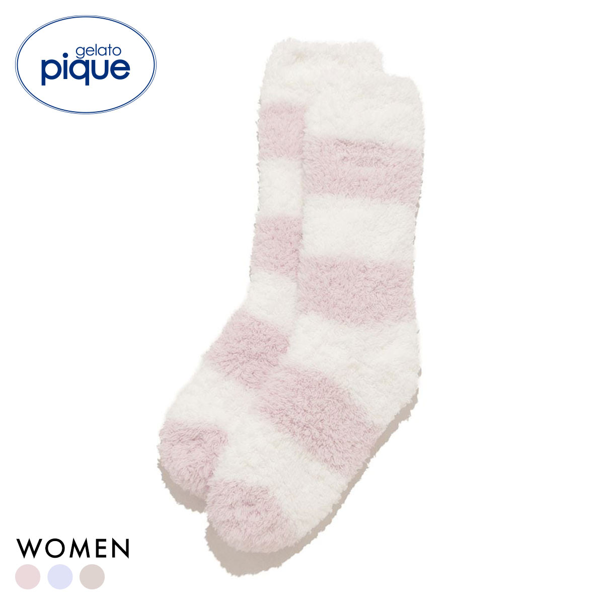 ジェラートピケ ジェラート2ボーダーソックス ジェラピケ gelato pique