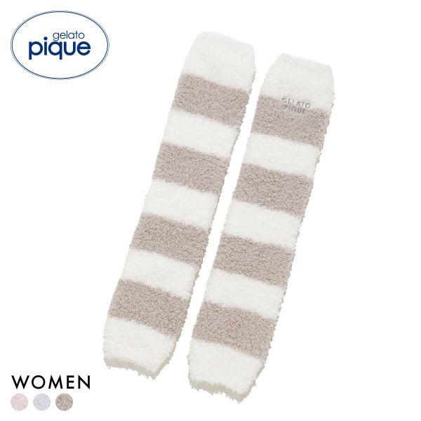 ジェラートピケ ジェラート2ボーダーレッグウォーマー ジェラピケ gelato pique