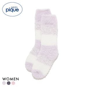 ジェラートピケ ジェラート3ボーダーソックス ジェラピケ gelato pique パジャマ ルームウェア