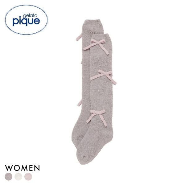 ジェラートピケ レディース プードルリボンソックス ジェラピケ パジャマ ルームウェア gelato pique