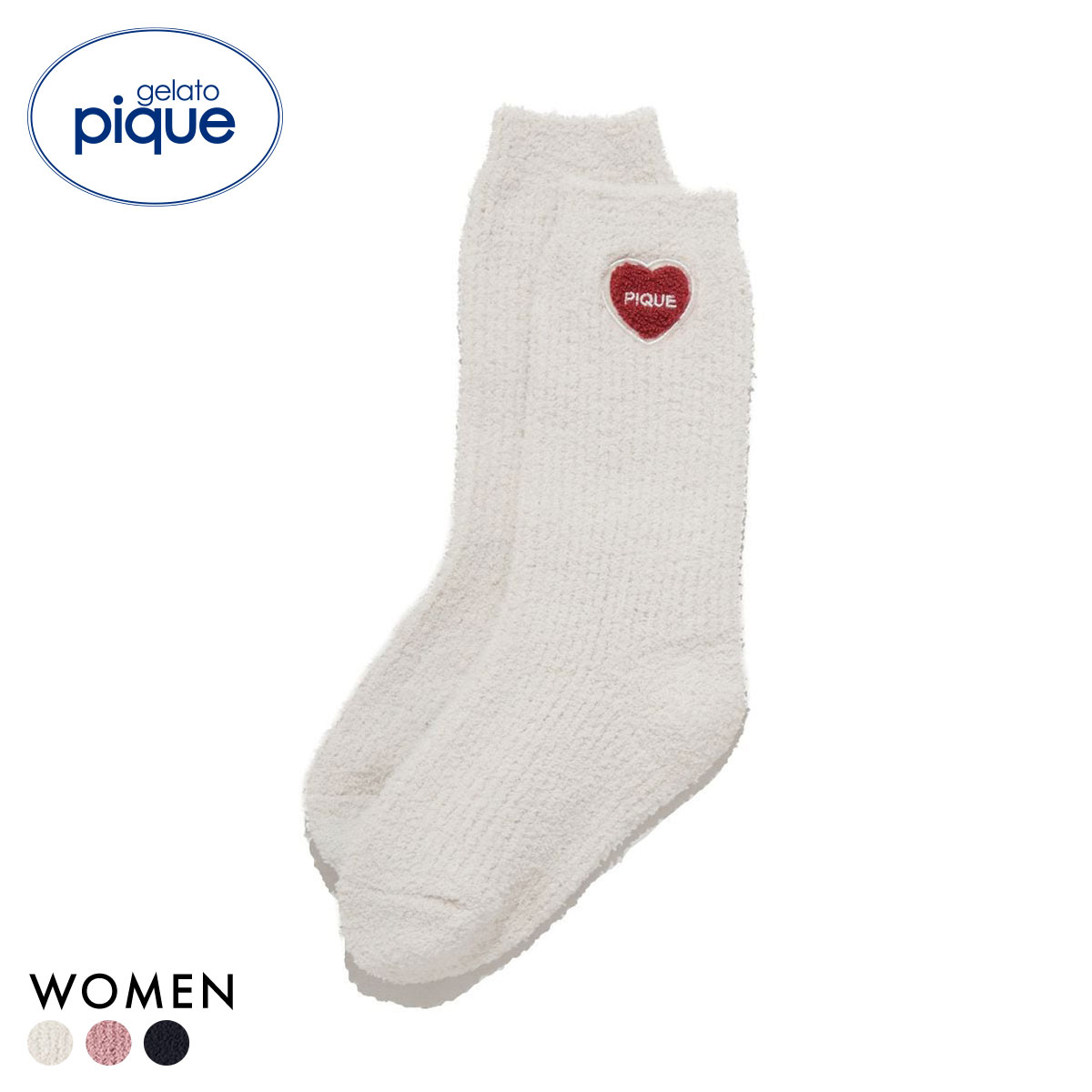 ジェラートピケ レディース ベビモコベアさがらルームソックス ジェラピケ gelato pique フェイバリット(IV-アイボリー-Free)