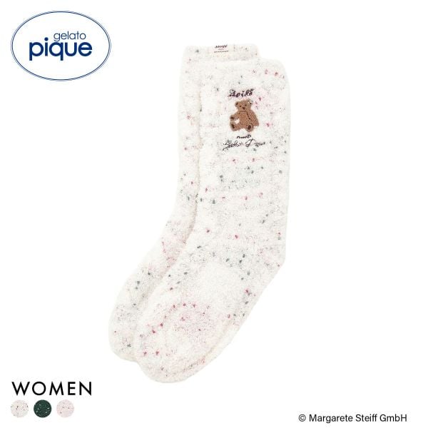 ジェラートピケ レディース シュタイフ パウダーネップソックス ジェラピケ gelato pique Steiff