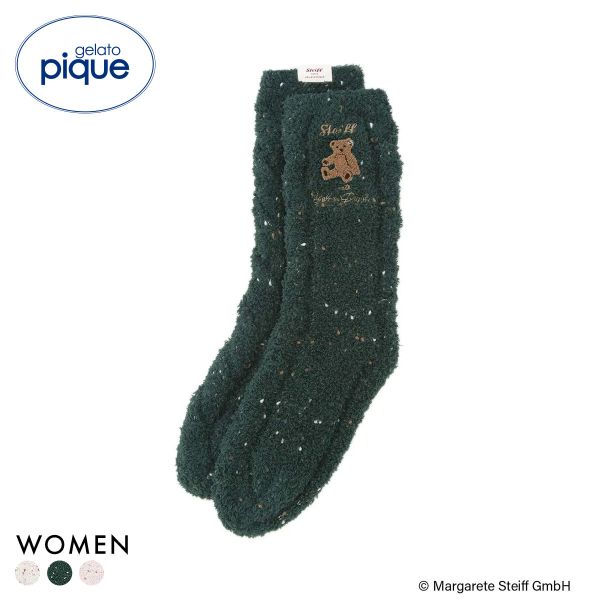 ジェラートピケ レディース シュタイフ パウダーネップソックス ジェラピケ gelato pique Steiff
