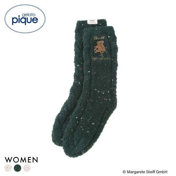 ジェラートピケ レディース シュタイフ パウダーネップソックス ジェラピケ gelato pique Steiff