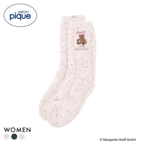ジェラートピケ レディース シュタイフ パウダーネップソックス ジェラピケ gelato pique Steiff