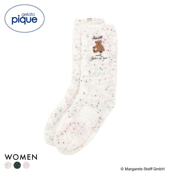 ジェラートピケ レディース シュタイフ パウダーネップソックス ジェラピケ gelato pique Steiff