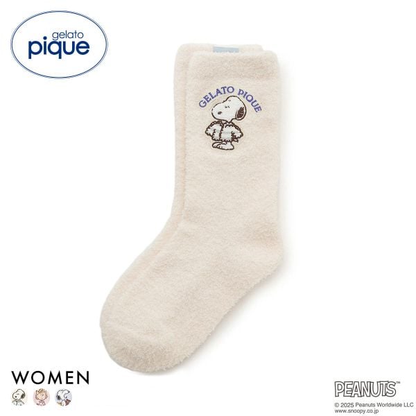 ジェラートピケ レディース PEANUTS オリジナルアートソックス ジェラピケ パジャマ ルームウェア スヌーピー gelato pique