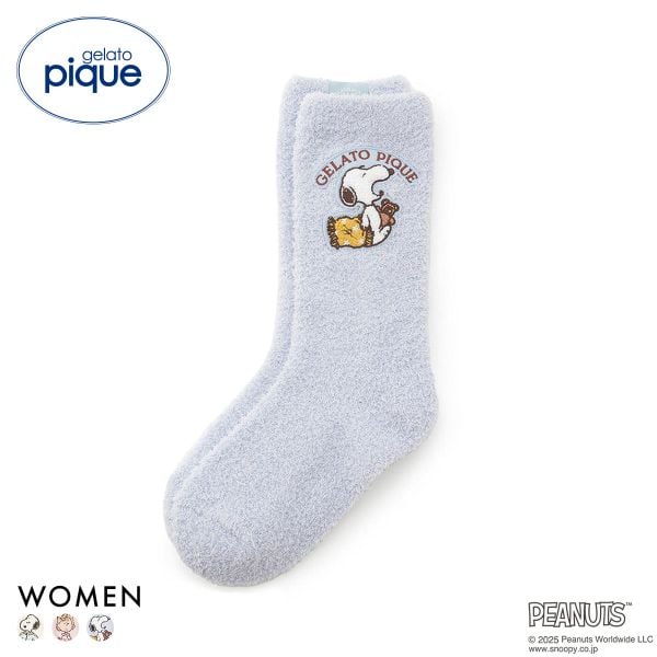 ジェラートピケ レディース PEANUTS オリジナルアートソックス ジェラピケ パジャマ ルームウェア スヌーピー gelato pique