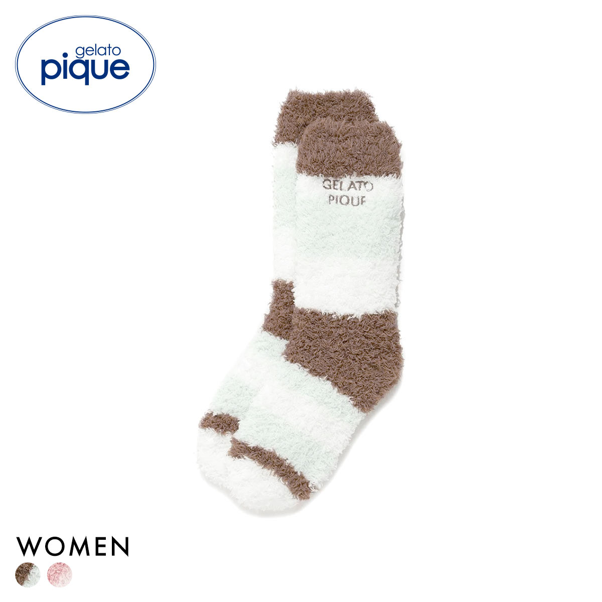 ジェラートピケ レディース ジェラートランダムボーダーソックス ジェラピケ gelato pique