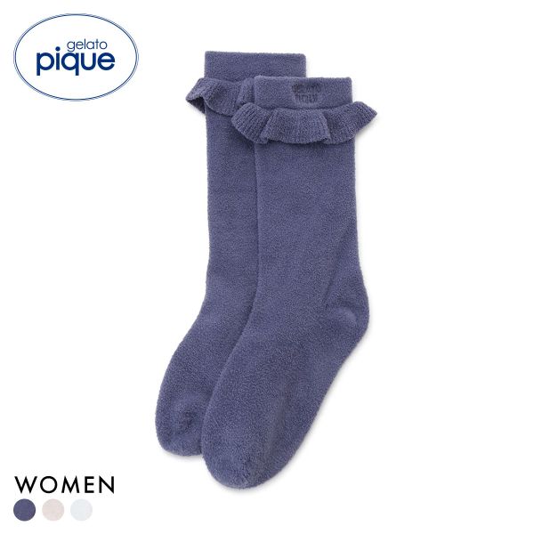 ジェラートピケ レディース WhiteDay フリルロゴソックス ジェラピケ gelato pique ホワイトデー