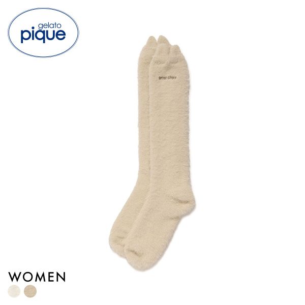 ジェラートピケ レディース キャットロングソックス ジェラピケ gelato pique 猫の日