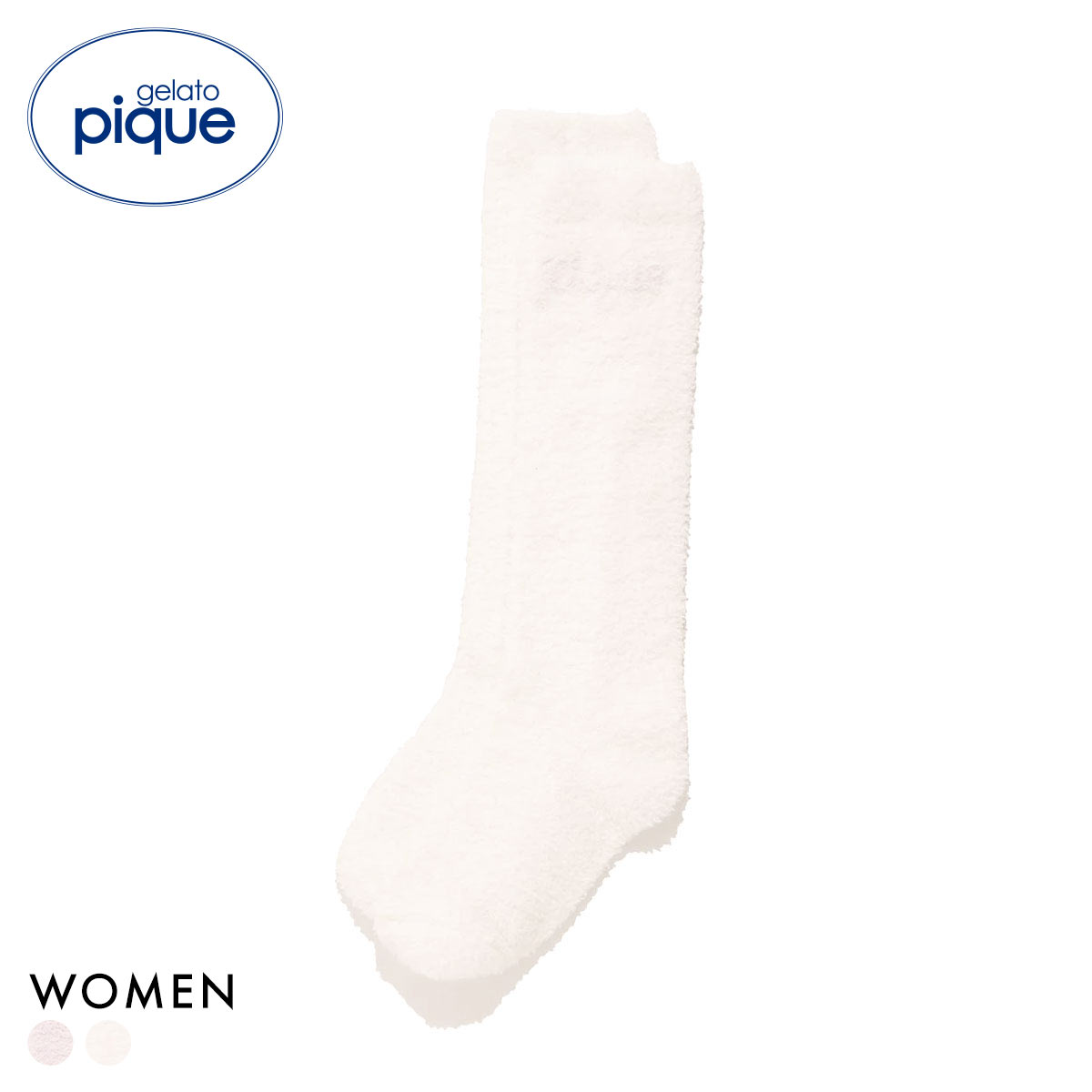 ジェラートピケ レディース ロゴフリルソックス ジェラピケ gelato pique(OW-オフホワイト-Free)