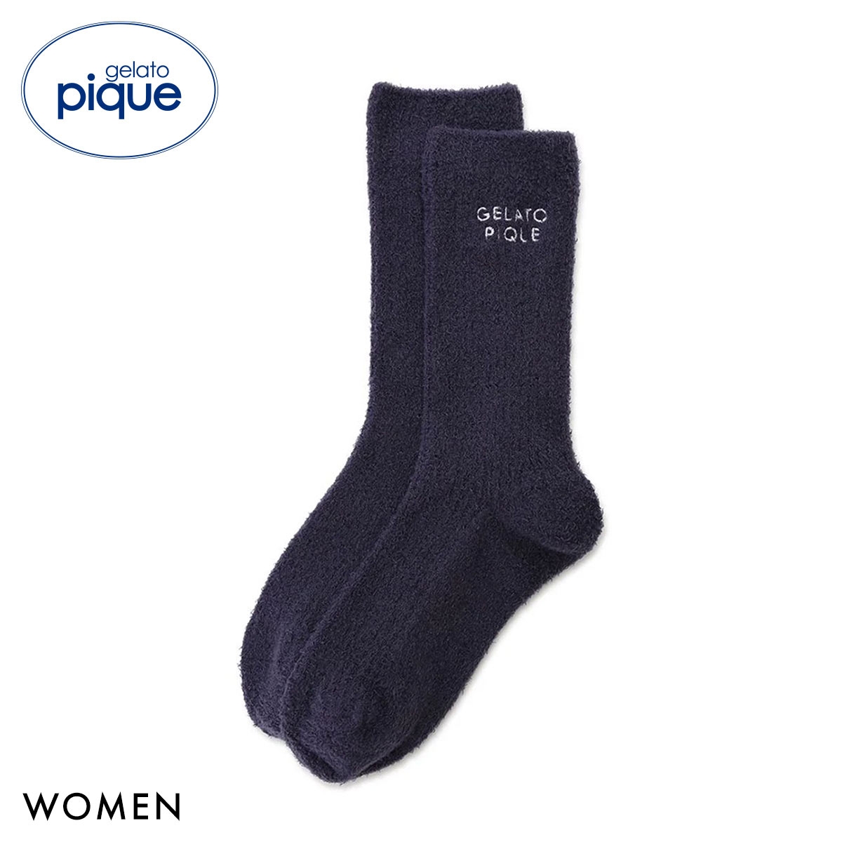 ジェラートピケ レディース IFMC. スムーズィーソックス ジェラピケ パジャマ ルーウェア gelato pique(NV-ネイビー-Free)