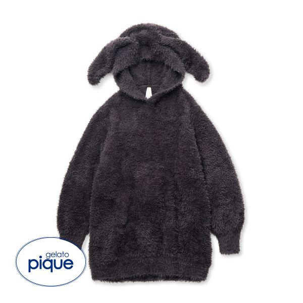 ジェラートピケ gelato pique レディース 【bunny】バニーモコフード付きワンピース ジェラピケ パジャマ ルームウェア