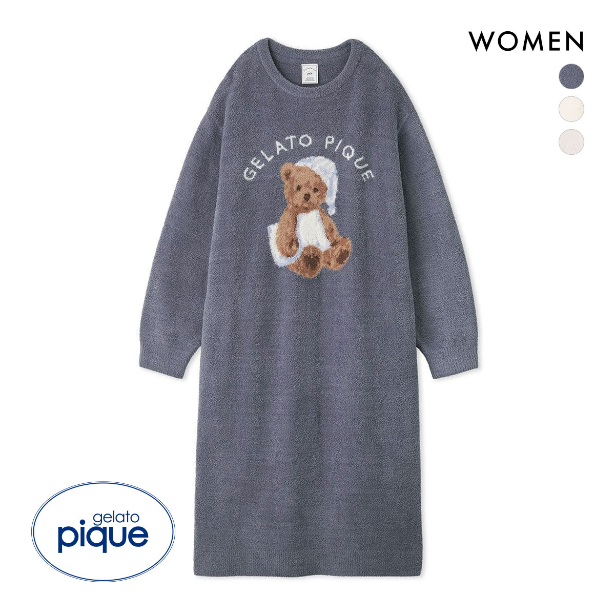 GOOD NIGHT BEAR ジャガードワンピース　ジェラートピケ ジェラートピケ gelato pique レディース GOOD NIGHT BEAR