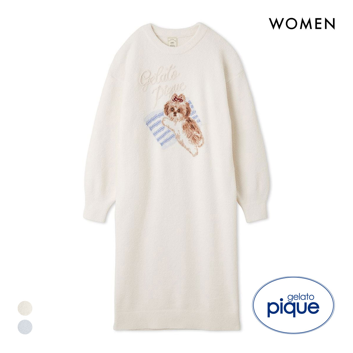 gelato pique ミモザ ワンピース ルームウェア gelato pique - 正規品♡ミモザ柄ワンピース♡イエローの通販 by