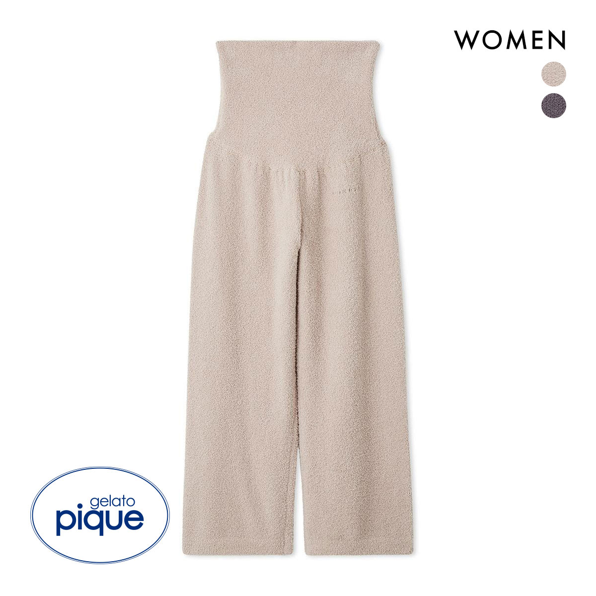 ジェラートピケ　ジェラピケ　ベビモコドットロングパンツ　ピンク　フリー★新品 gelato pique】ベビモコジャガードプルオーバー＆ロングパンツ