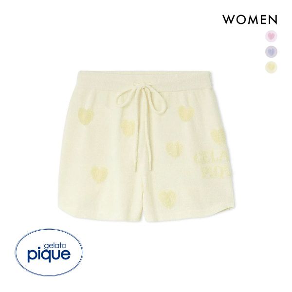 ジェラートピケ レディース ハートジャガードショートパンツ ジェラピケ パジャマ gelato pique