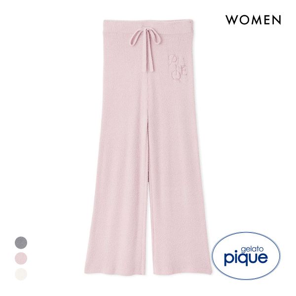 ジェラートピケ レディース 調温スムーズィーリブロングパンツ ジェラピケ パジャマ ルームウェア gelato pique