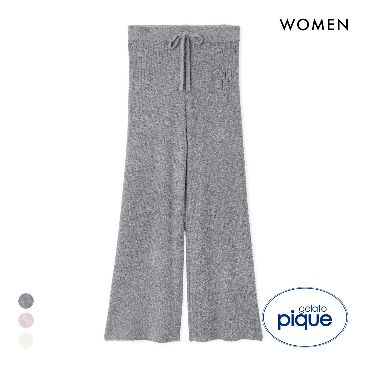 ジェラートピケ レディース 調温スムーズィーリブロングパンツ ジェラピケ パジャマ ルームウェア gelato pique