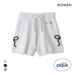 ジェラートピケ レディース HALLOWEEN リボンフェザーショートパンツ ジェラピケ パジャマ ルームウェア gelato pique