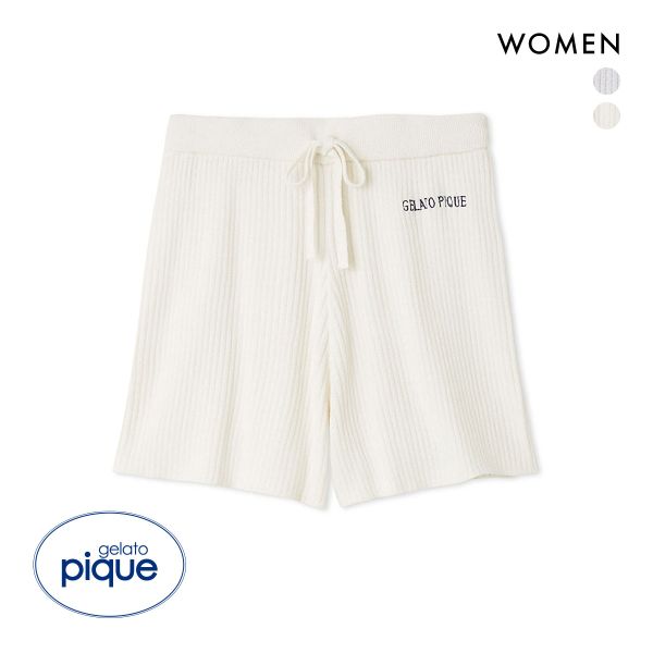 ジェラートピケ レディース リブショートパンツ ジェラピケ パジャマ ルームウェア gelato pique