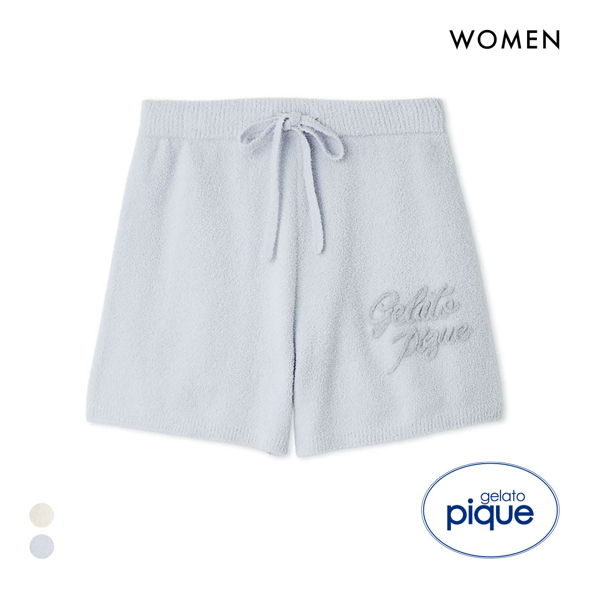ジェラートピケ レディース ベビモコショートパンツ ジェラピケ パジャマ gelato pique(BU-ブルー-Free)
