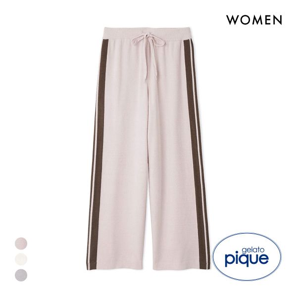 ジェラートピケ レディース エアリーモコラインロングパンツ ジェラピケ パジャマ ルームウェア gelato pique